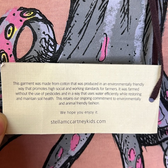 Stella McCartney Kids Octopus Short Sleeve Top Size 10 - Picture 8 of 10